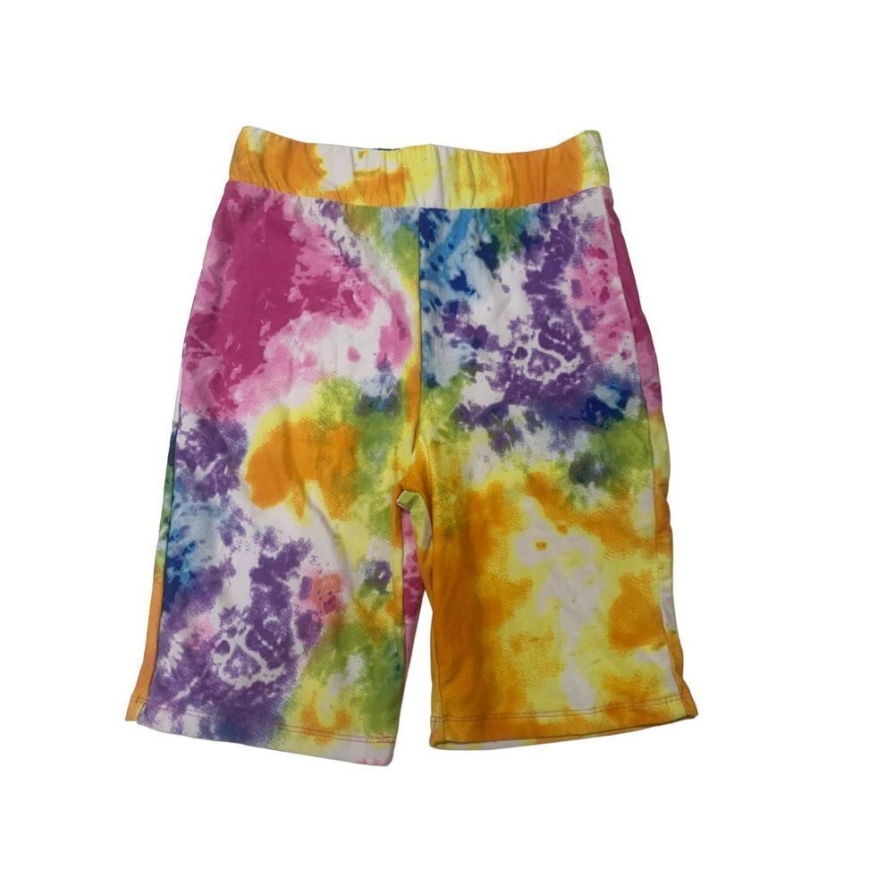 Tie Dye Patterned Biker Shorts